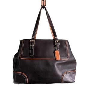 Coach Black and Brown Satchel